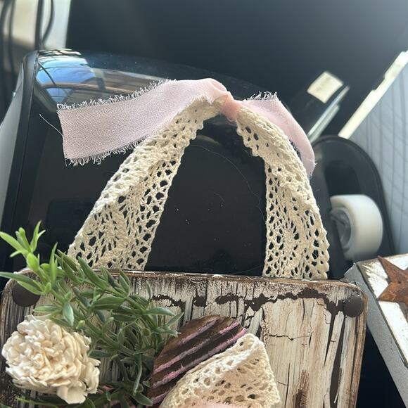 Handmade French Country Wall Hanging- Shelf Sitter Home Decor Piece - Picture 9 of 11